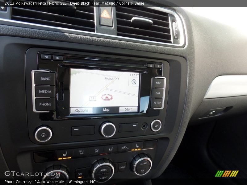 Deep Black Pearl Metallic / Cornsilk Beige 2013 Volkswagen Jetta Hybrid SEL