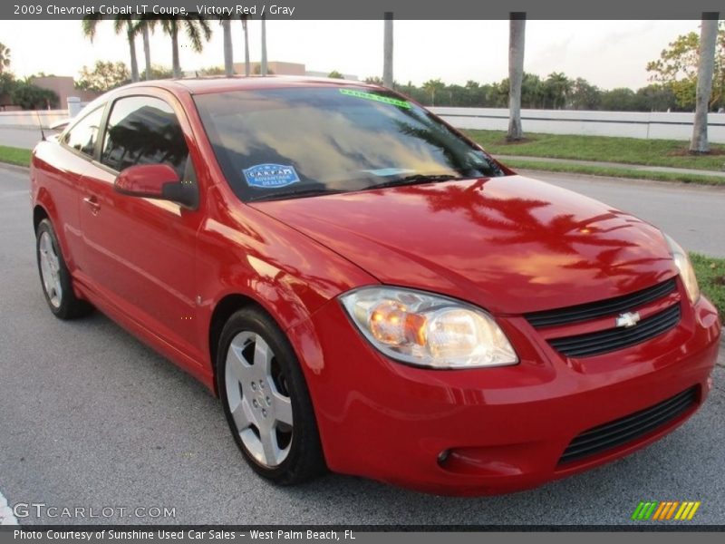 Victory Red / Gray 2009 Chevrolet Cobalt LT Coupe