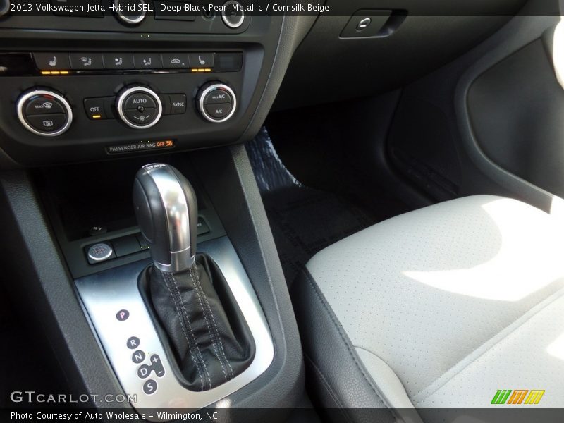 Deep Black Pearl Metallic / Cornsilk Beige 2013 Volkswagen Jetta Hybrid SEL