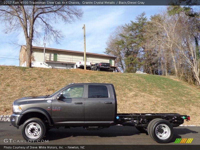  2017 4500 Tradesman Crew Cab 4x4 Chassis Granite Crystal Metallic