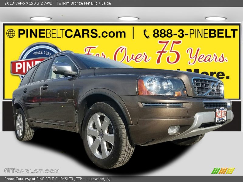 Twilight Bronze Metallic / Beige 2013 Volvo XC90 3.2 AWD
