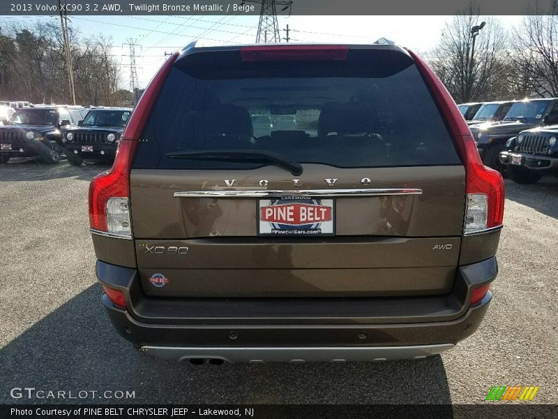 Twilight Bronze Metallic / Beige 2013 Volvo XC90 3.2 AWD