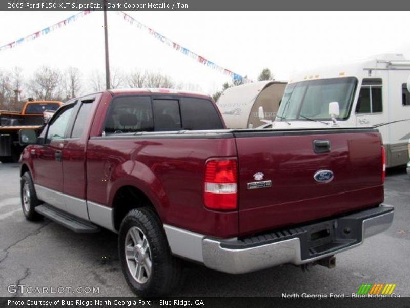 Dark Copper Metallic / Tan 2005 Ford F150 XLT SuperCab