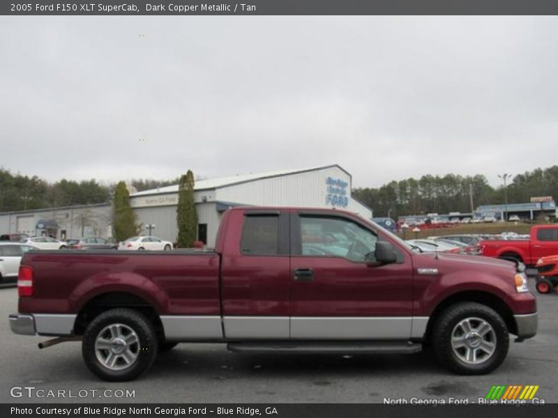 Dark Copper Metallic / Tan 2005 Ford F150 XLT SuperCab