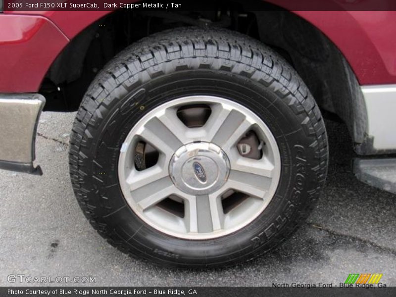 Dark Copper Metallic / Tan 2005 Ford F150 XLT SuperCab