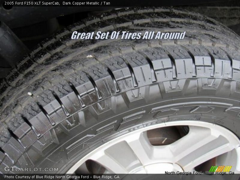 Dark Copper Metallic / Tan 2005 Ford F150 XLT SuperCab