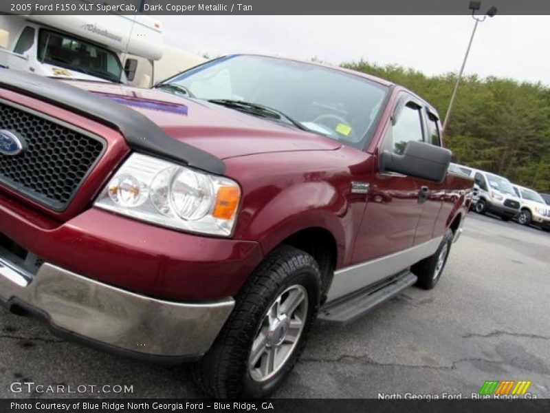 Dark Copper Metallic / Tan 2005 Ford F150 XLT SuperCab