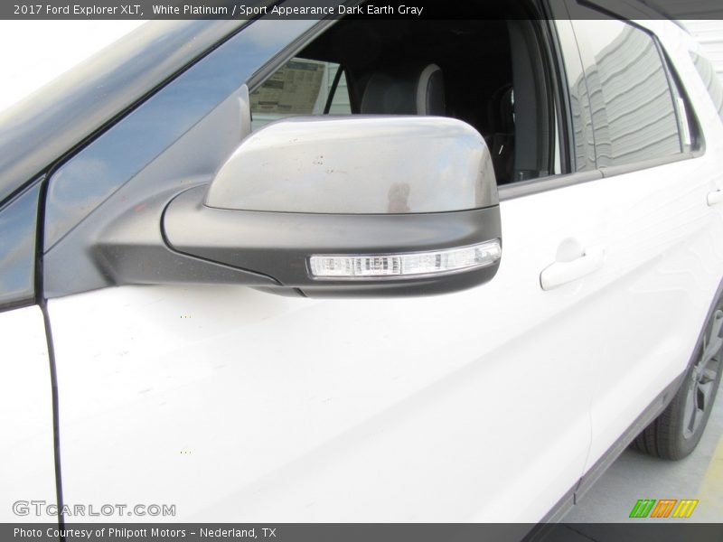 White Platinum / Sport Appearance Dark Earth Gray 2017 Ford Explorer XLT