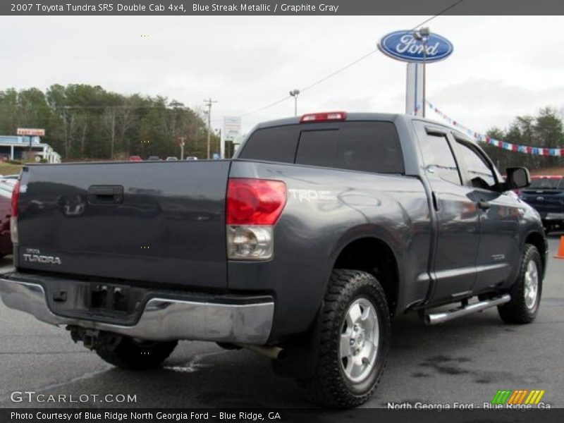 Blue Streak Metallic / Graphite Gray 2007 Toyota Tundra SR5 Double Cab 4x4