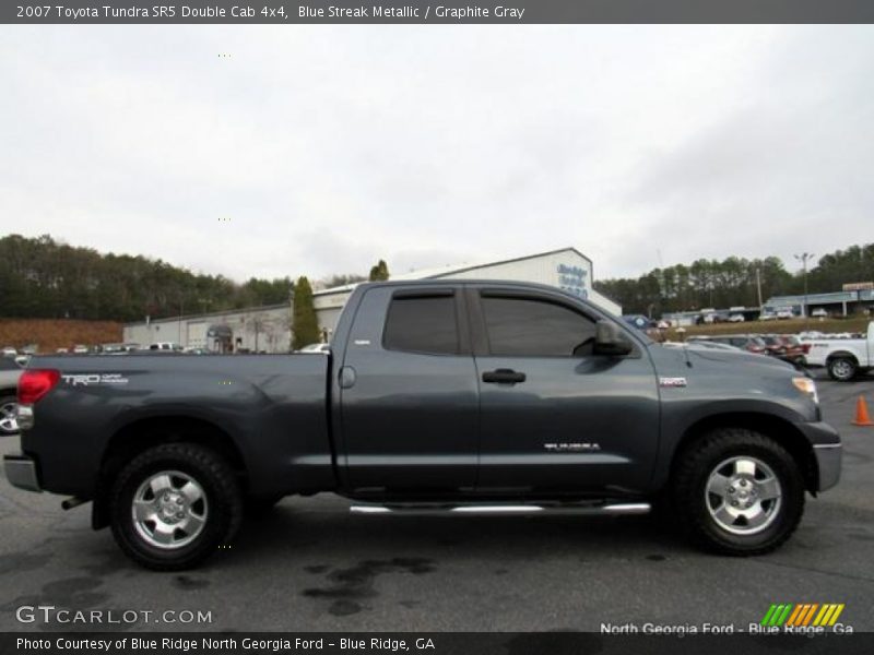 Blue Streak Metallic / Graphite Gray 2007 Toyota Tundra SR5 Double Cab 4x4