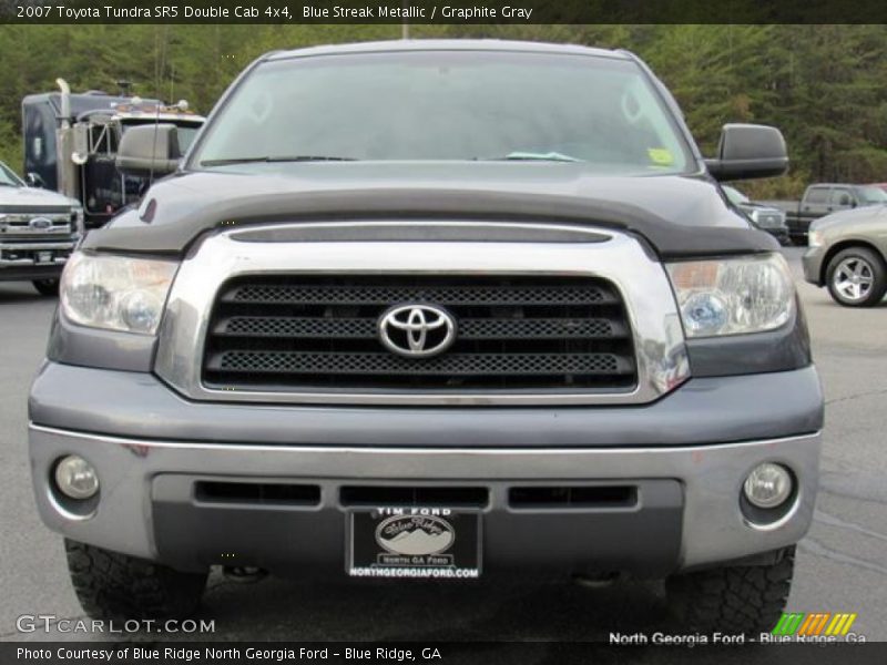 Blue Streak Metallic / Graphite Gray 2007 Toyota Tundra SR5 Double Cab 4x4