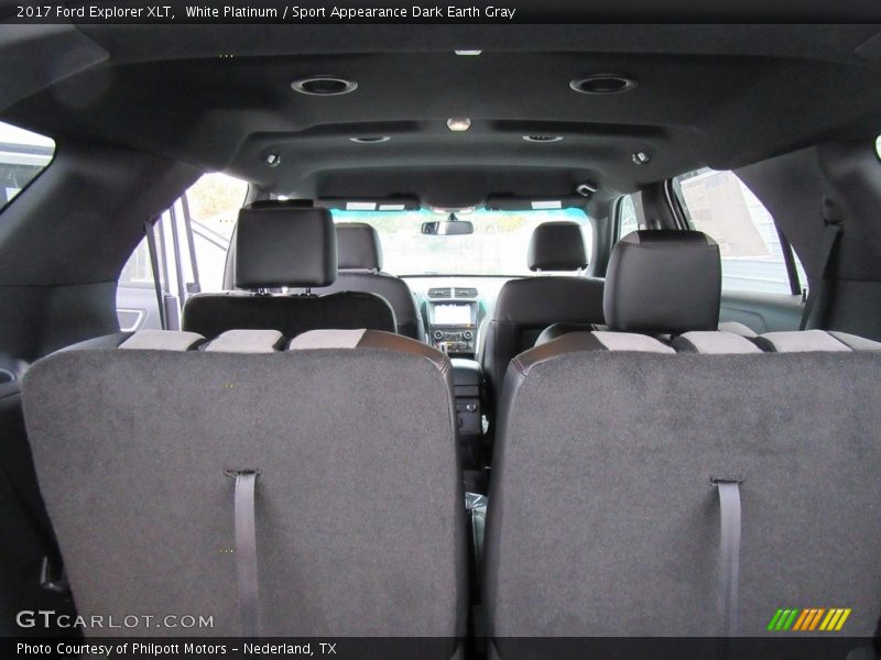 White Platinum / Sport Appearance Dark Earth Gray 2017 Ford Explorer XLT