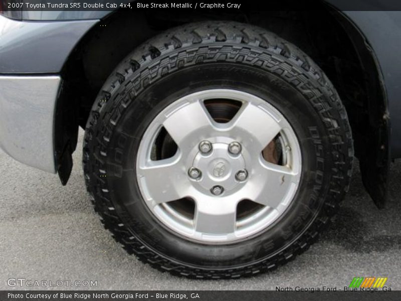 Blue Streak Metallic / Graphite Gray 2007 Toyota Tundra SR5 Double Cab 4x4