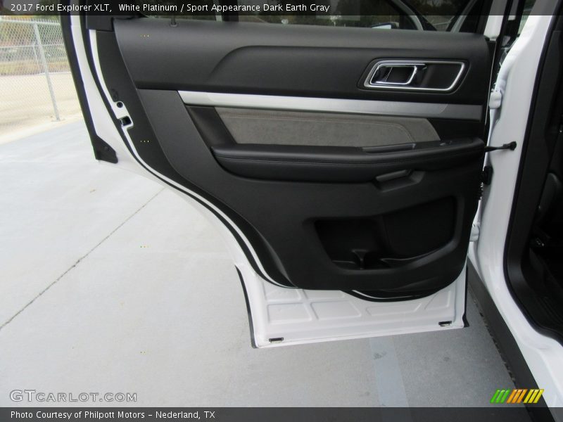 White Platinum / Sport Appearance Dark Earth Gray 2017 Ford Explorer XLT