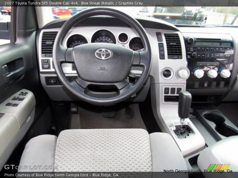 Blue Streak Metallic / Graphite Gray 2007 Toyota Tundra SR5 Double Cab 4x4