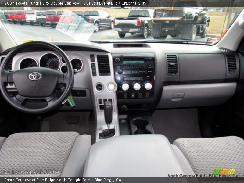 Blue Streak Metallic / Graphite Gray 2007 Toyota Tundra SR5 Double Cab 4x4