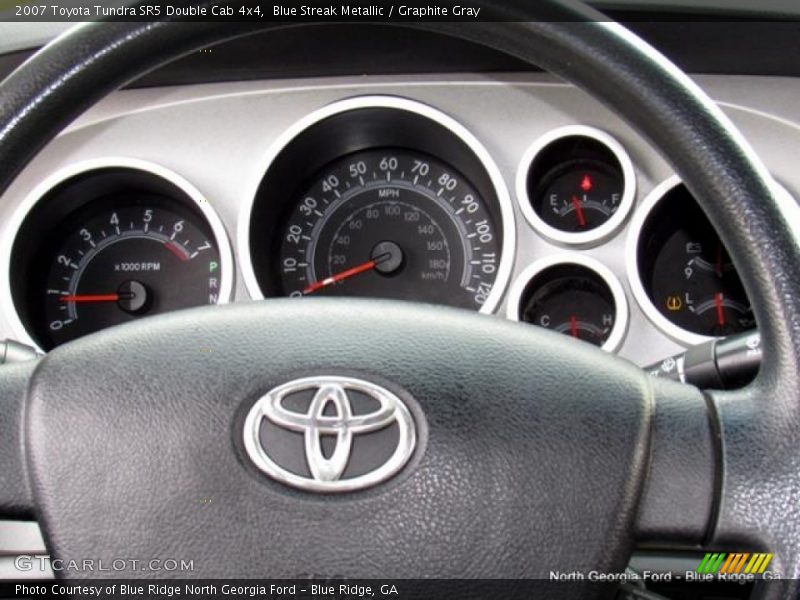 Blue Streak Metallic / Graphite Gray 2007 Toyota Tundra SR5 Double Cab 4x4