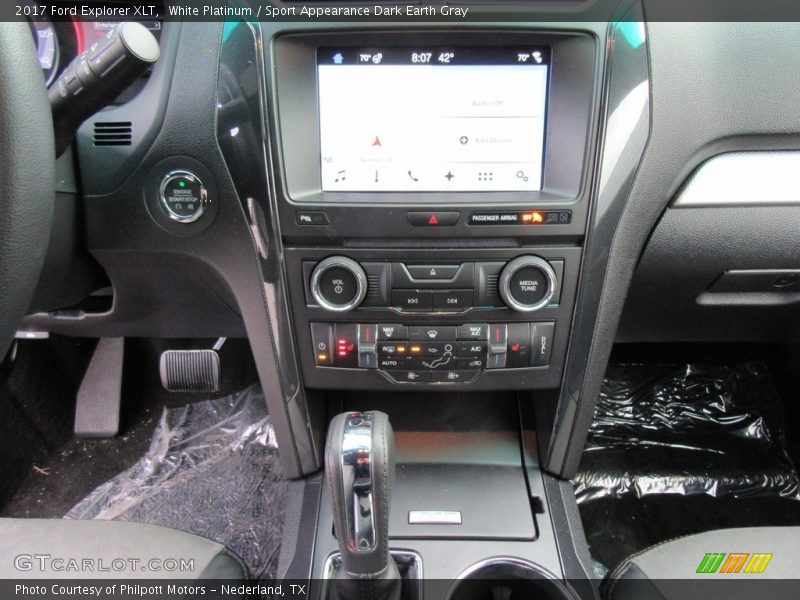 White Platinum / Sport Appearance Dark Earth Gray 2017 Ford Explorer XLT