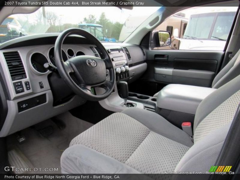 Blue Streak Metallic / Graphite Gray 2007 Toyota Tundra SR5 Double Cab 4x4