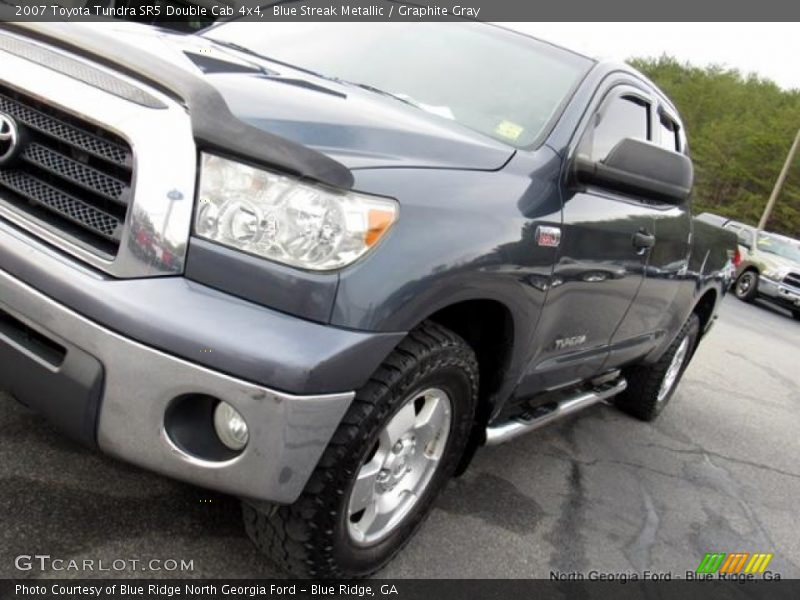 Blue Streak Metallic / Graphite Gray 2007 Toyota Tundra SR5 Double Cab 4x4