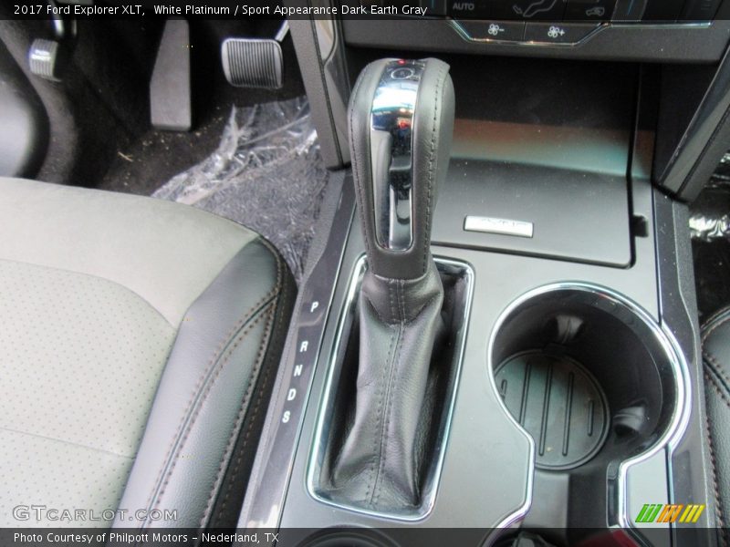 White Platinum / Sport Appearance Dark Earth Gray 2017 Ford Explorer XLT