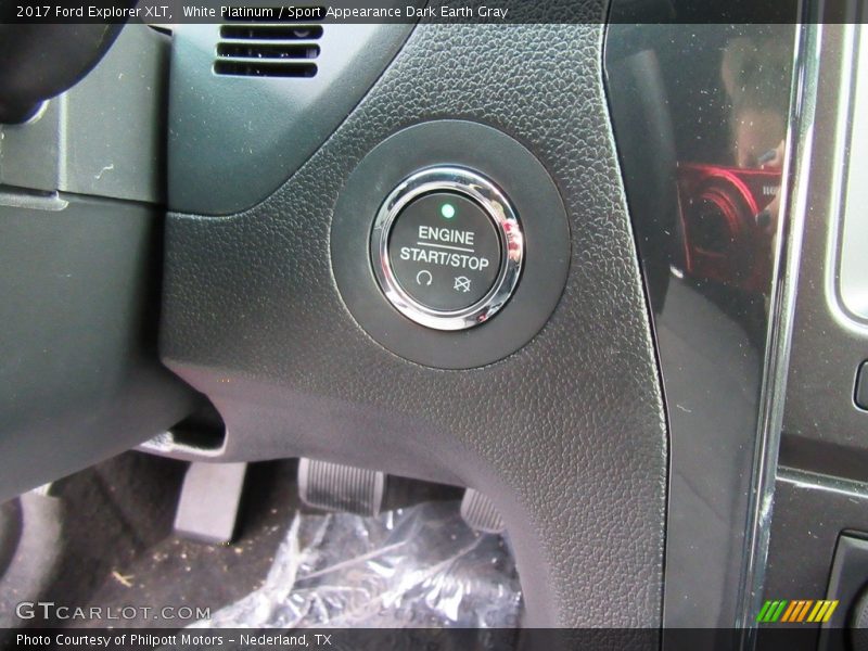 White Platinum / Sport Appearance Dark Earth Gray 2017 Ford Explorer XLT