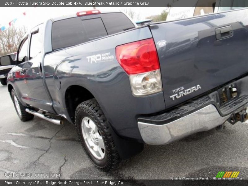Blue Streak Metallic / Graphite Gray 2007 Toyota Tundra SR5 Double Cab 4x4
