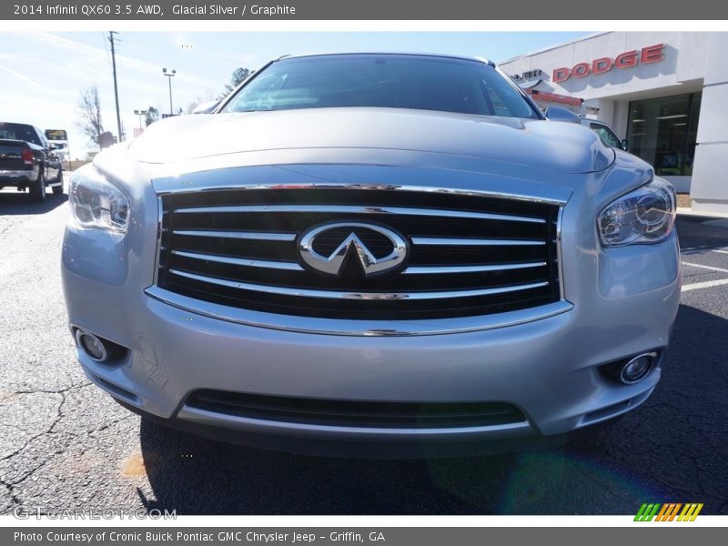 Glacial Silver / Graphite 2014 Infiniti QX60 3.5 AWD