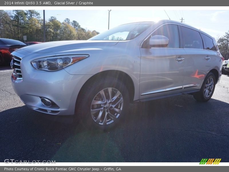 Glacial Silver / Graphite 2014 Infiniti QX60 3.5 AWD