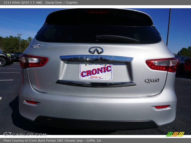 Glacial Silver / Graphite 2014 Infiniti QX60 3.5 AWD