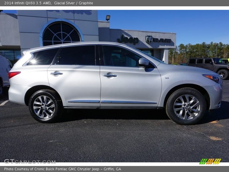 Glacial Silver / Graphite 2014 Infiniti QX60 3.5 AWD