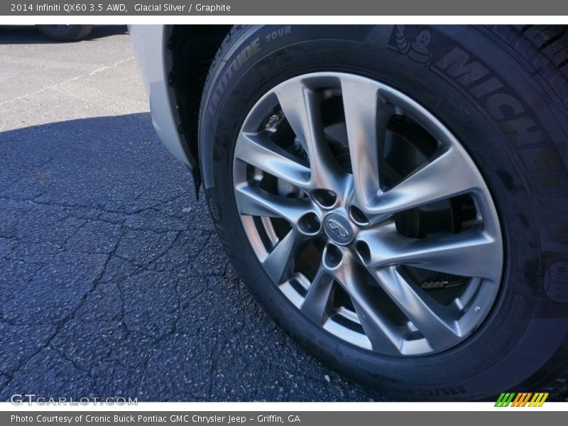 Glacial Silver / Graphite 2014 Infiniti QX60 3.5 AWD
