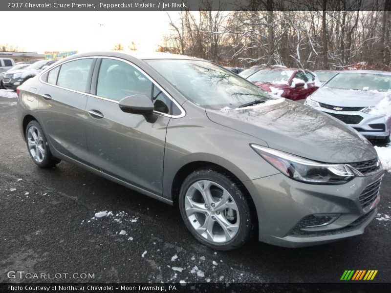 Pepperdust Metallic / Jet Black 2017 Chevrolet Cruze Premier