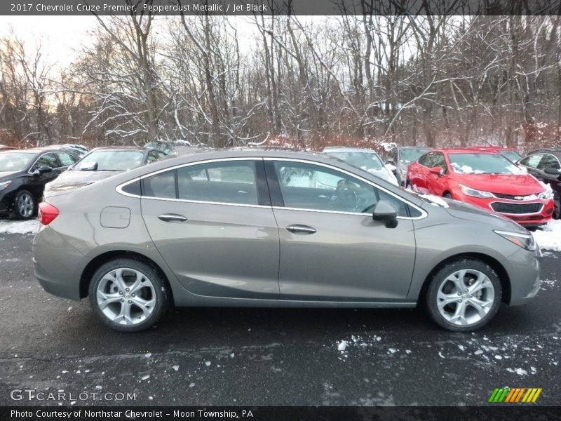 Pepperdust Metallic / Jet Black 2017 Chevrolet Cruze Premier