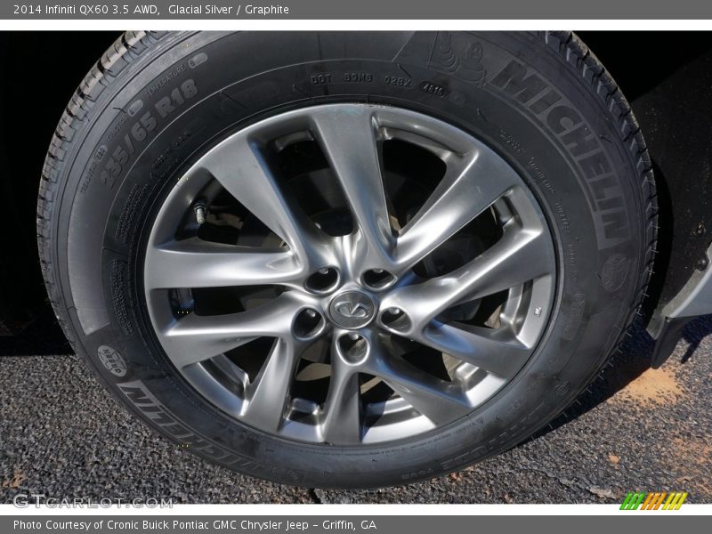 Glacial Silver / Graphite 2014 Infiniti QX60 3.5 AWD