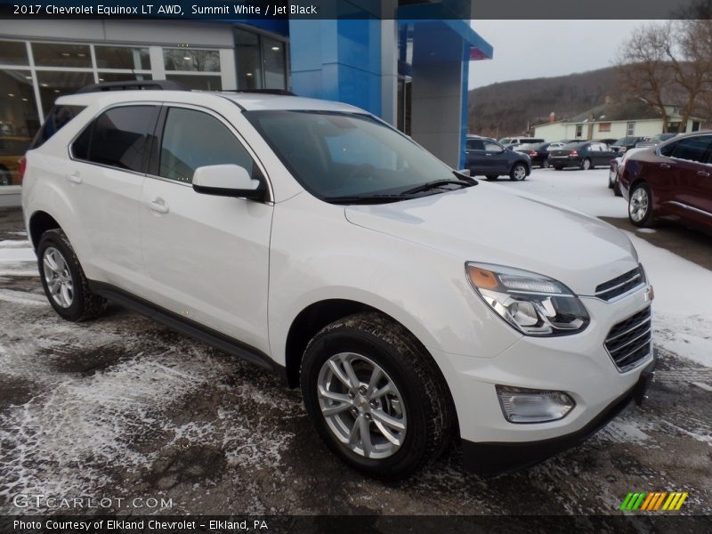 Summit White / Jet Black 2017 Chevrolet Equinox LT AWD