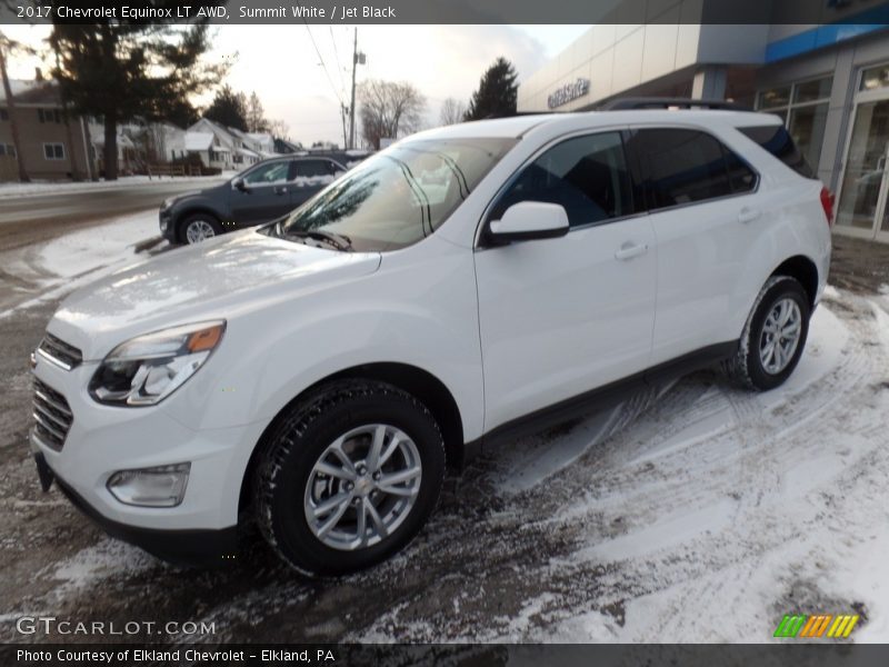 Summit White / Jet Black 2017 Chevrolet Equinox LT AWD