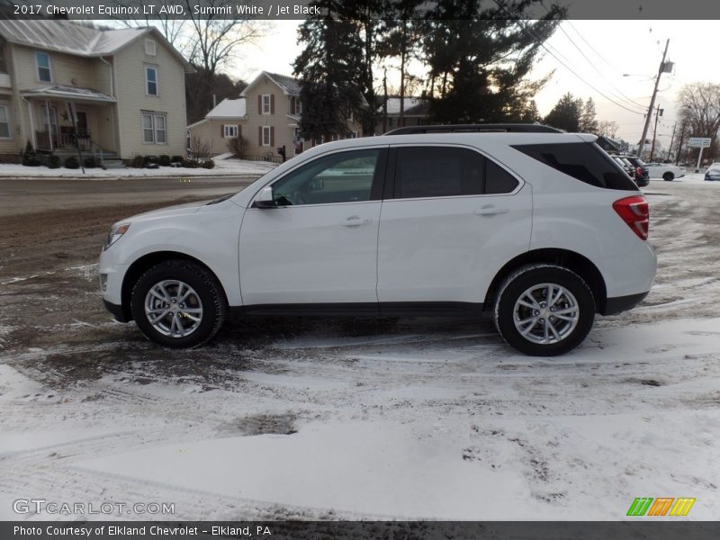 Summit White / Jet Black 2017 Chevrolet Equinox LT AWD