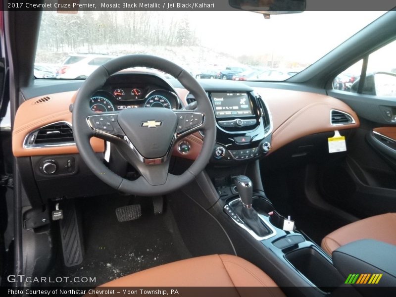 Mosaic Black Metallic / Jet Black/Kalhari 2017 Chevrolet Cruze Premier