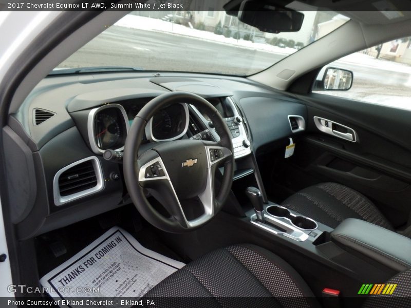 Summit White / Jet Black 2017 Chevrolet Equinox LT AWD
