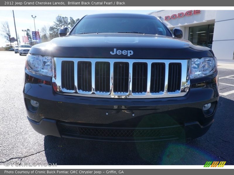 Brilliant Black Crystal Pearl / Black 2012 Jeep Grand Cherokee Laredo