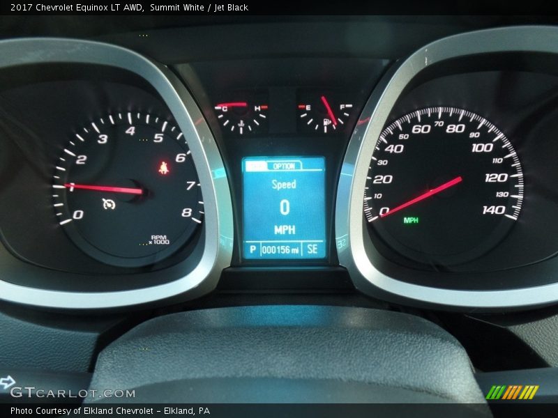 Summit White / Jet Black 2017 Chevrolet Equinox LT AWD