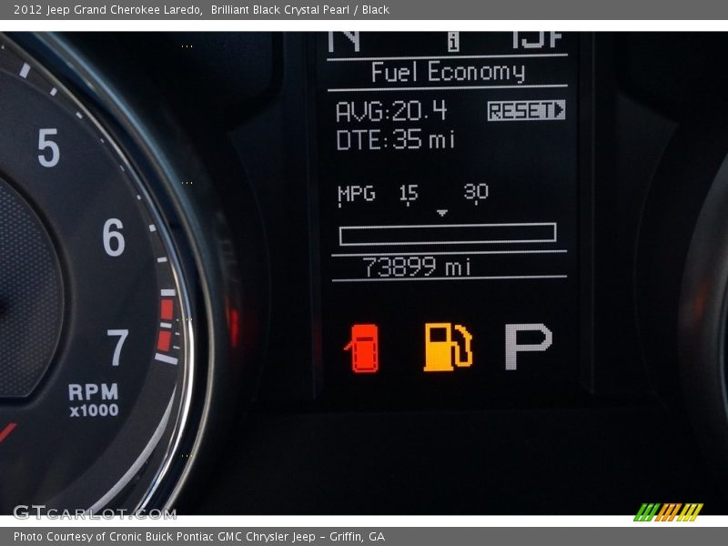 Brilliant Black Crystal Pearl / Black 2012 Jeep Grand Cherokee Laredo