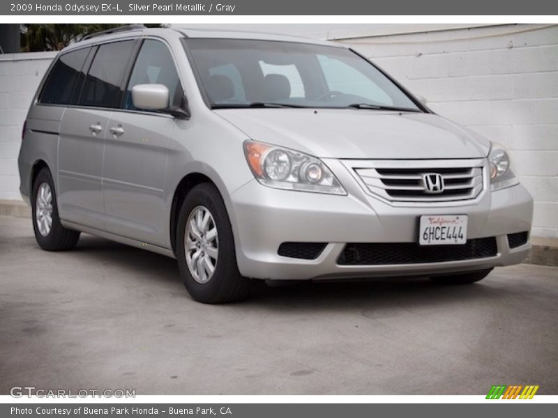 Silver Pearl Metallic / Gray 2009 Honda Odyssey EX-L