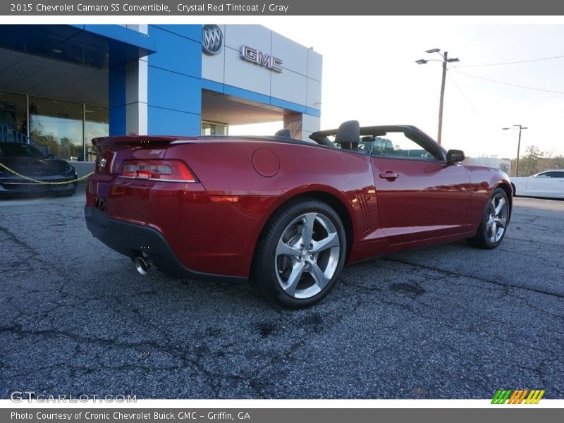 Crystal Red Tintcoat / Gray 2015 Chevrolet Camaro SS Convertible