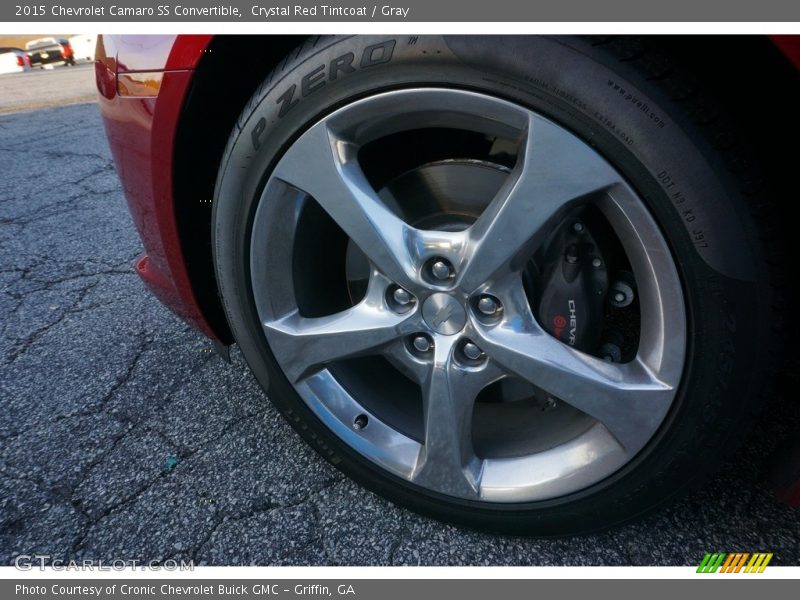 Crystal Red Tintcoat / Gray 2015 Chevrolet Camaro SS Convertible