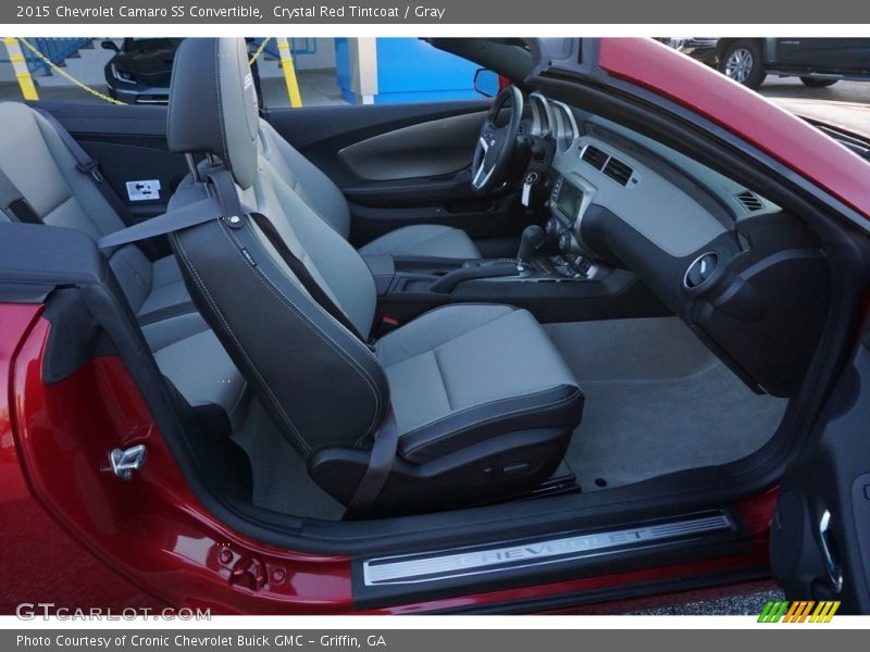 Crystal Red Tintcoat / Gray 2015 Chevrolet Camaro SS Convertible