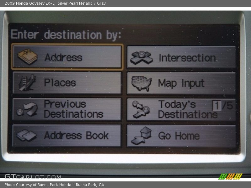 Silver Pearl Metallic / Gray 2009 Honda Odyssey EX-L