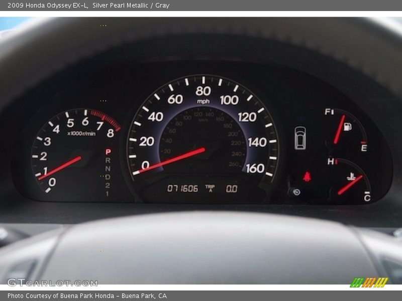 Silver Pearl Metallic / Gray 2009 Honda Odyssey EX-L