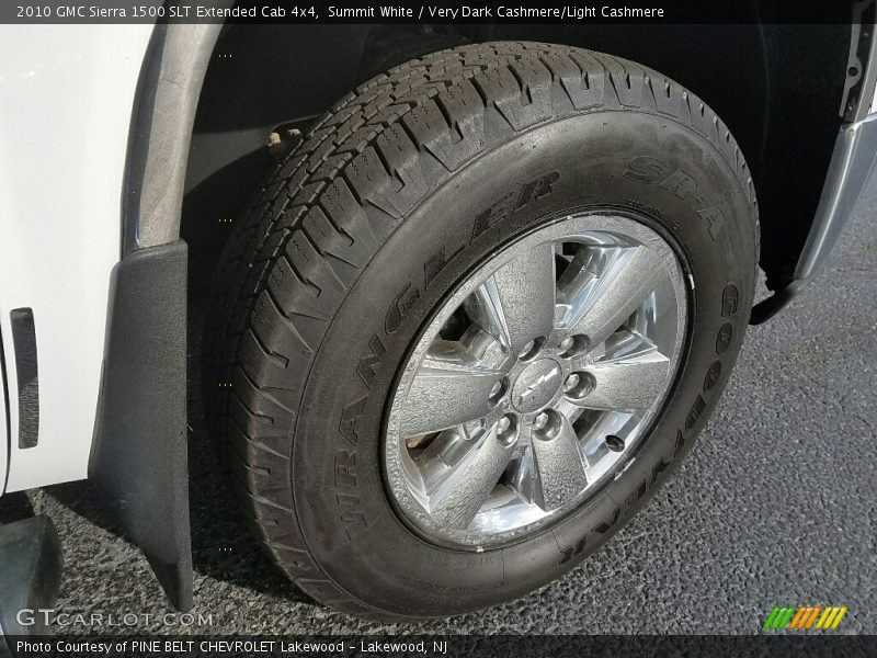 Summit White / Very Dark Cashmere/Light Cashmere 2010 GMC Sierra 1500 SLT Extended Cab 4x4